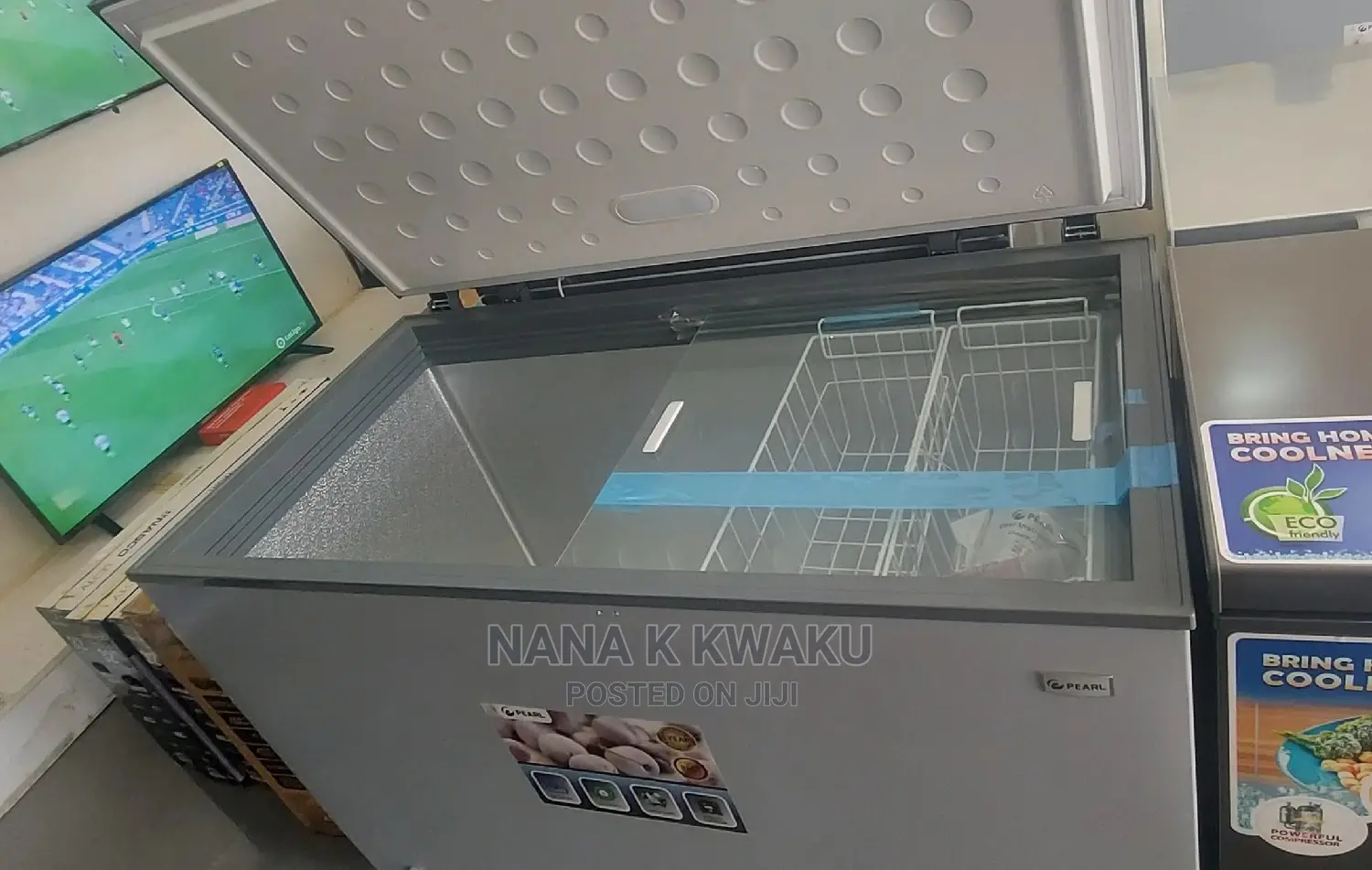 New_quality_pearl 380litres Chest Freezer_silver