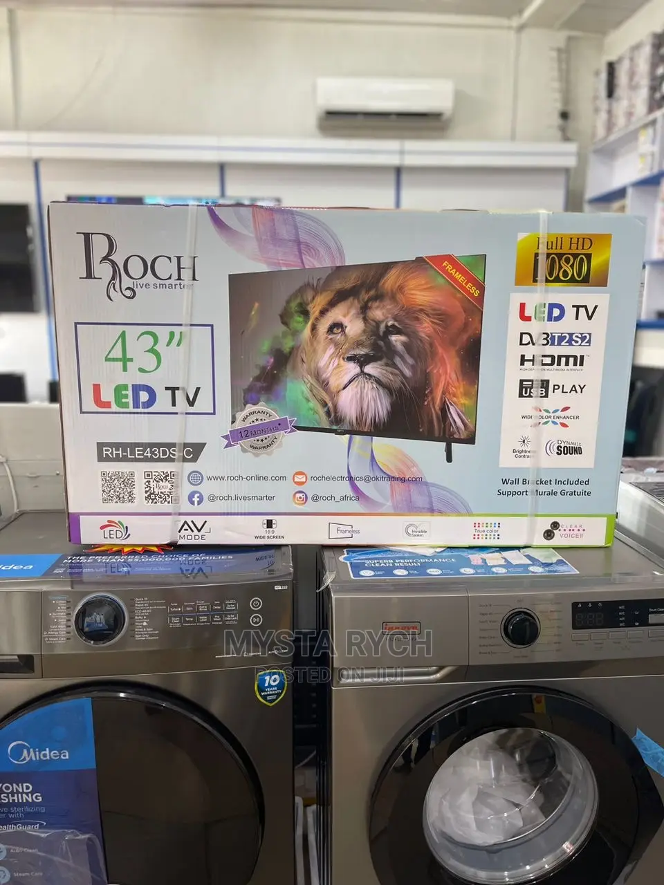 2023 NEW ROCH 43” Digital Satellite Led Tv