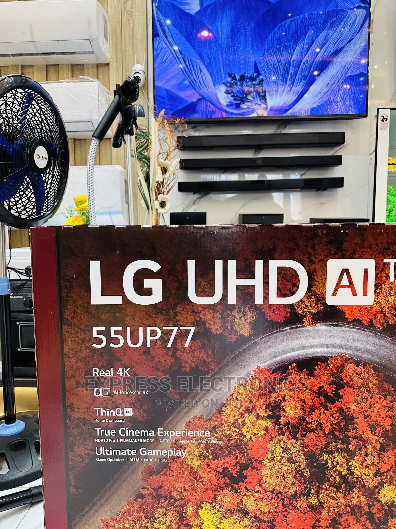 Unlimited Entertainment Sleek UHD LG 55”UP8150 Tv