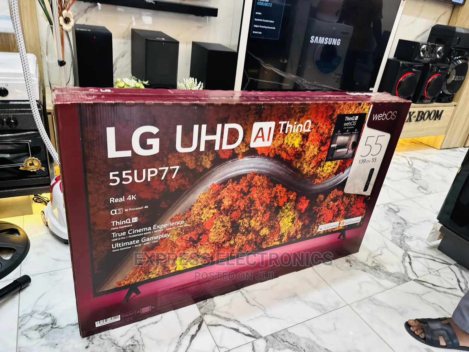 Long Lasting Durability UHD LG TV 55”UP81 Smart