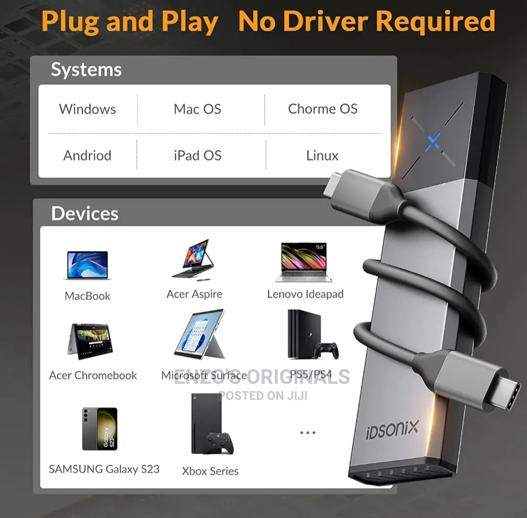 M.2 Nvme & Sata  Ssd Case Enclosure Premium Quality Heatsink