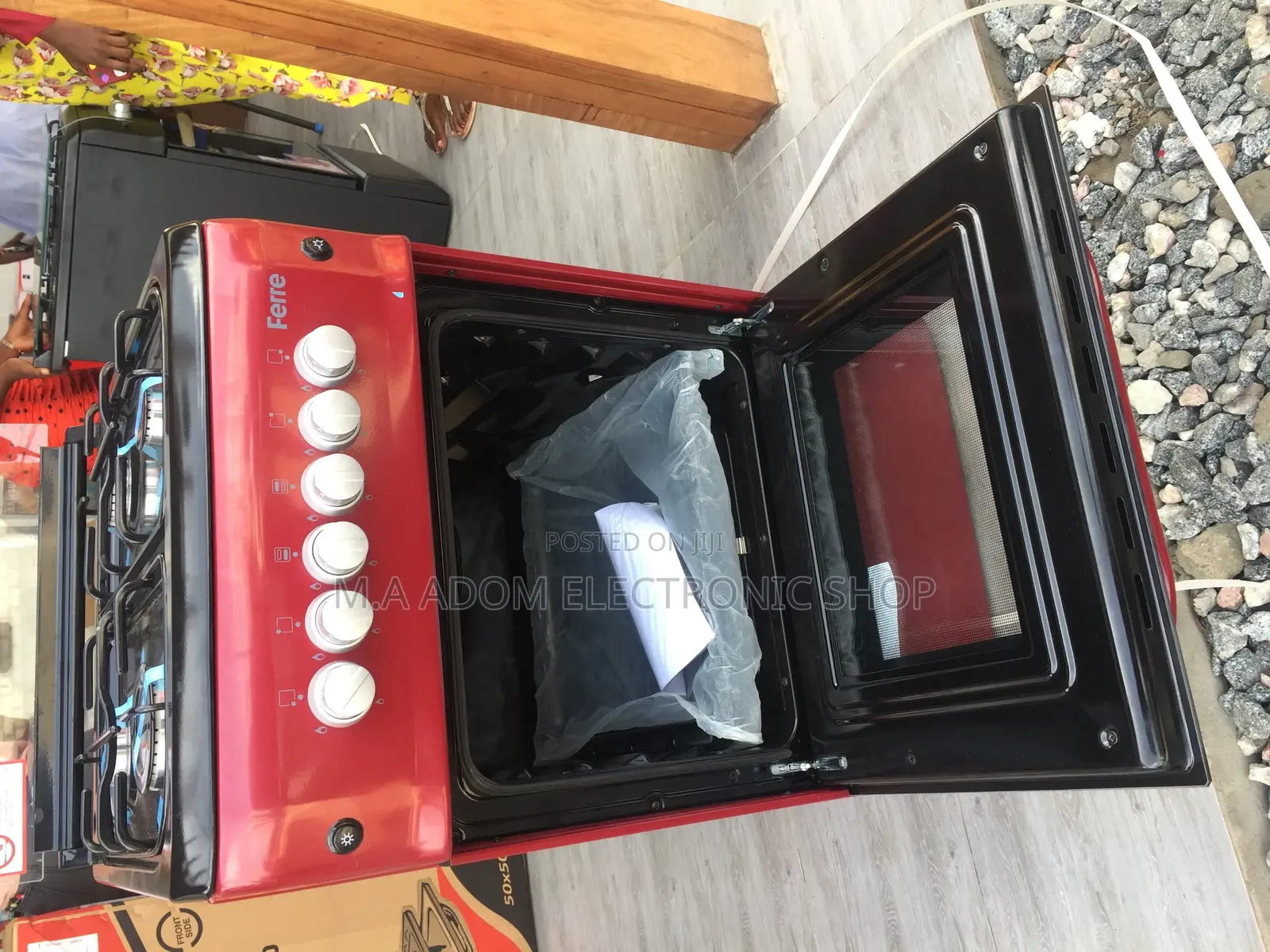 Powerful New Red Volcano 4B 50x55 Gas Cooker