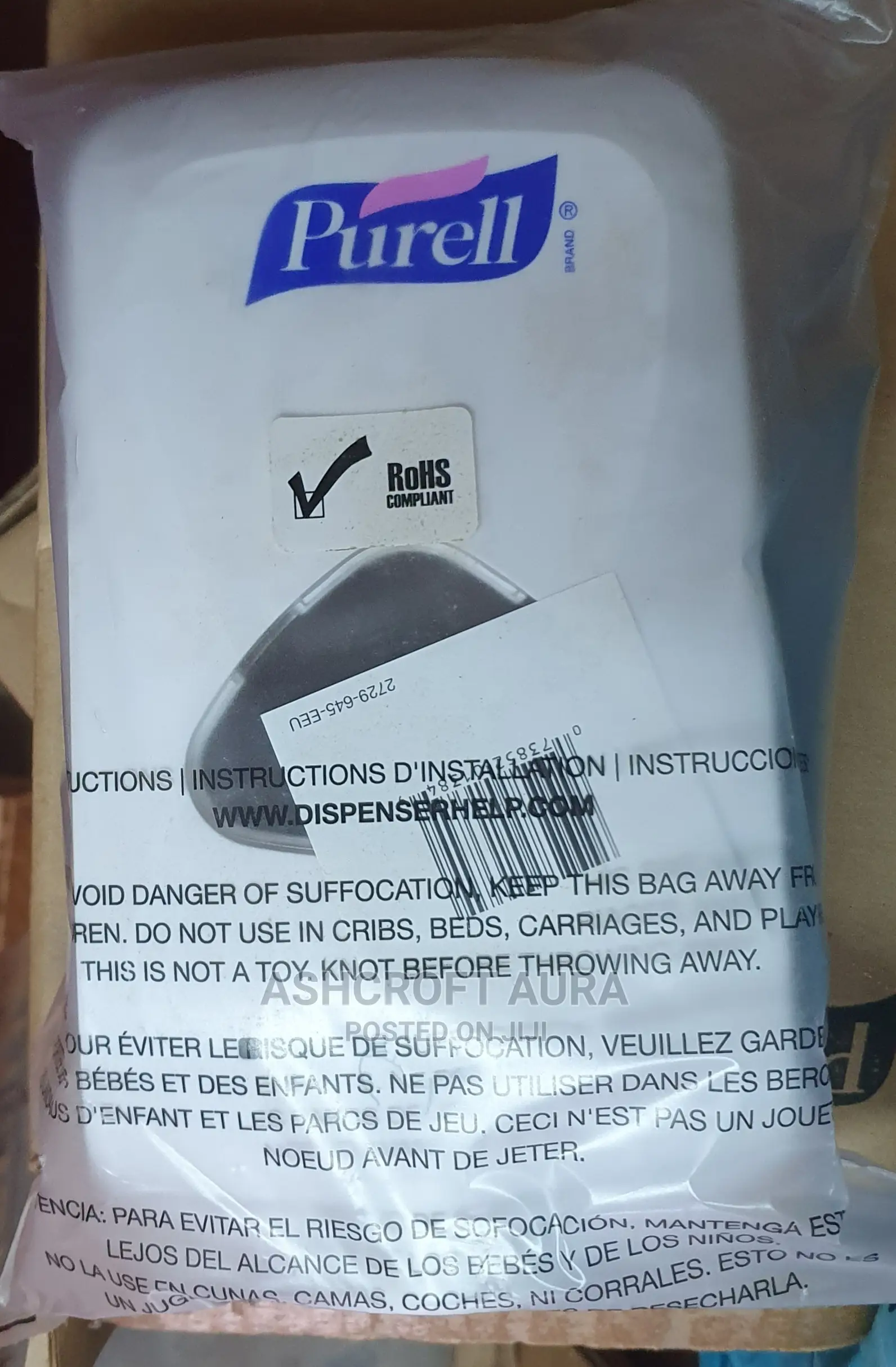 Clearance Purell 2729 Tfx White Touch Free Dispenser 1200ml