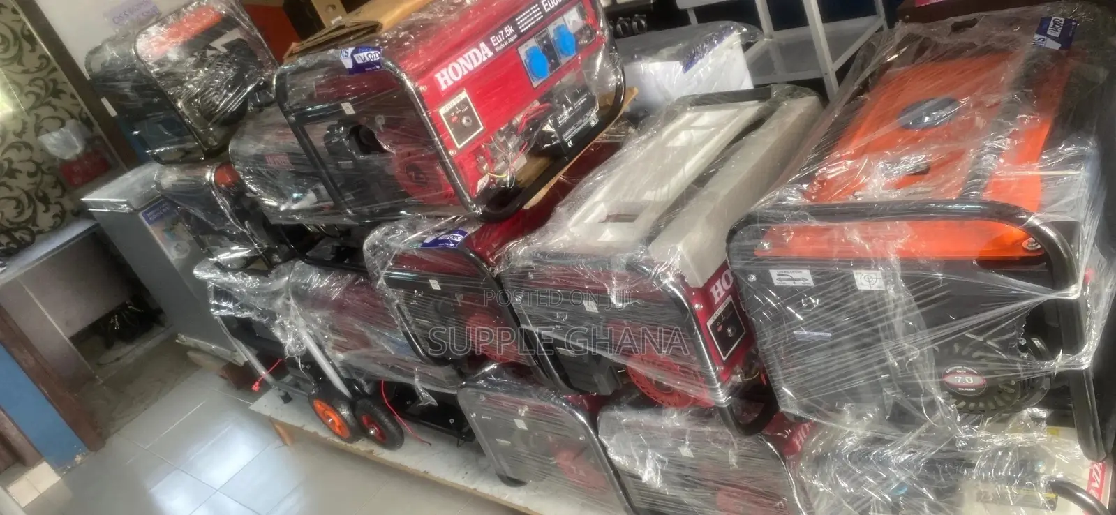 Key Start 7kva-8000wax Honda Generator Brand New