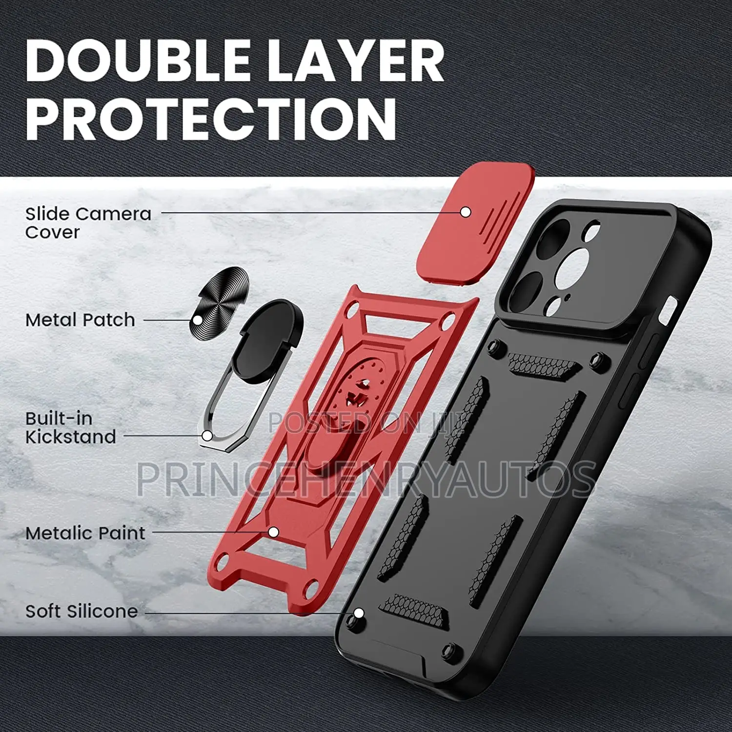 VEGO for iPhone 14 Pro Max Case With Screen Protector