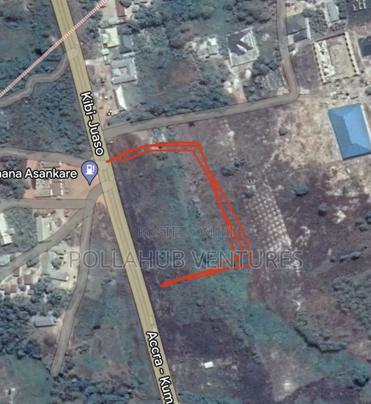 4 Plots at Asankare on Kumasi - Accra Highways