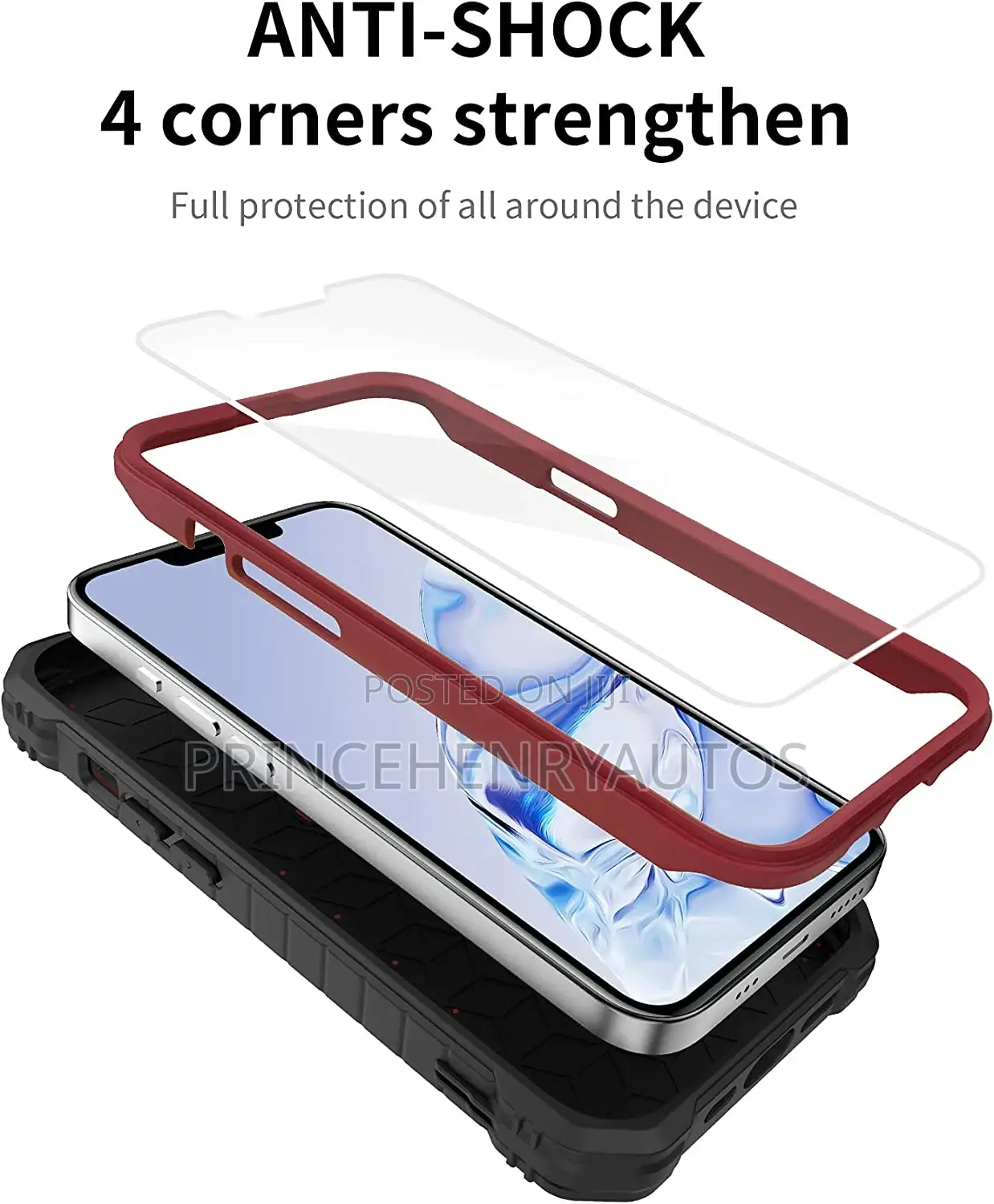 DUOPAL Shockproof Case+Tempered Glass for iPhone 13pro