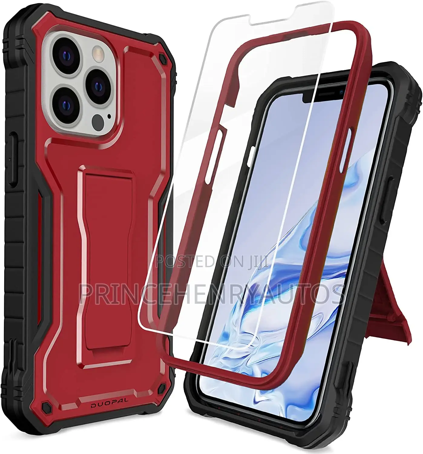 DUOPAL Shockproof Case+Tempered Glass for iPhone 13pro