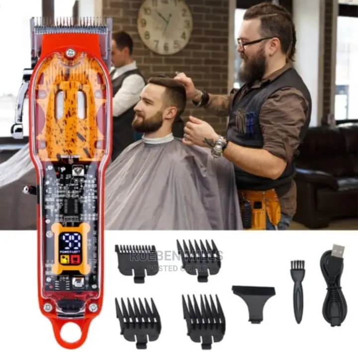 Cordless Transparent Barbering Machine WTBM