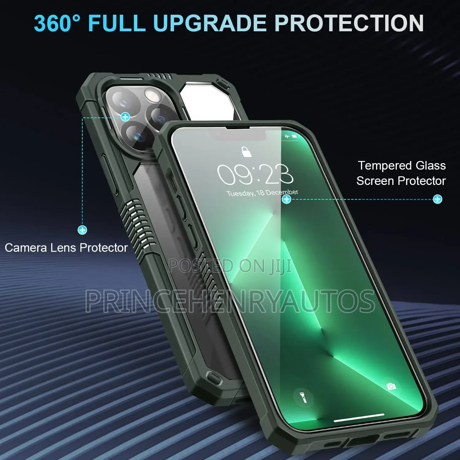 TENDLIN iPhone 13 Pro Case+Screen Protector+Camera Protector