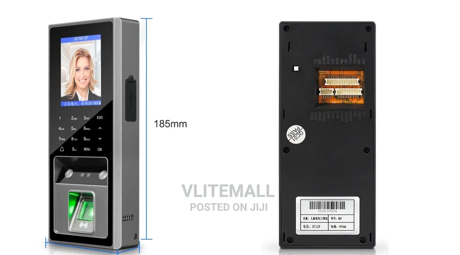 NX7 Facial Recognition Access Controller Time Attendance