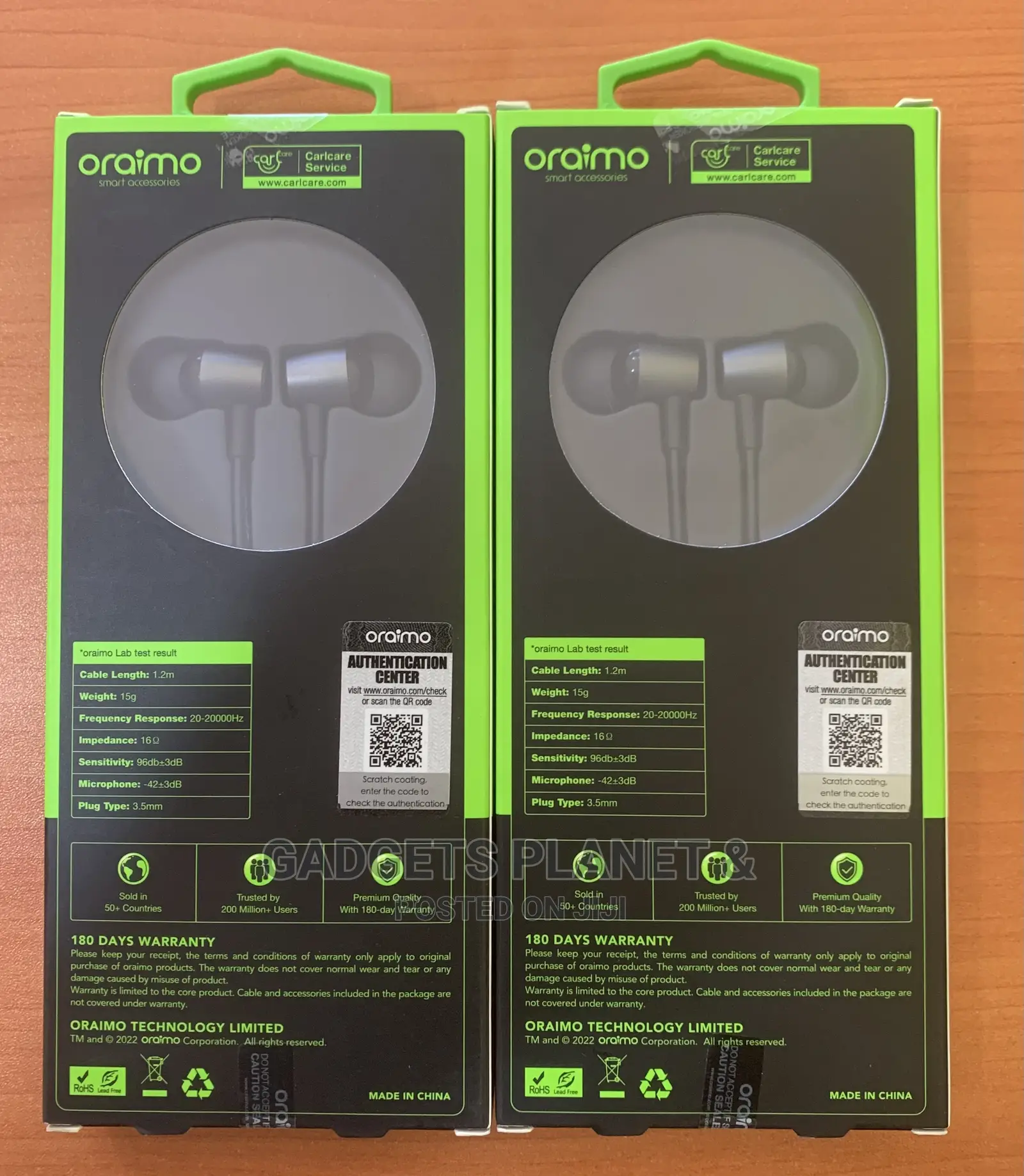 Oraimo Trumpet 3 Earphones Hifi Audio Clear Call / Oep - E40