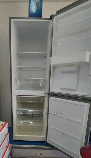 Silver_pearl Pf405 Double Door Fridge With Bottom Freezer