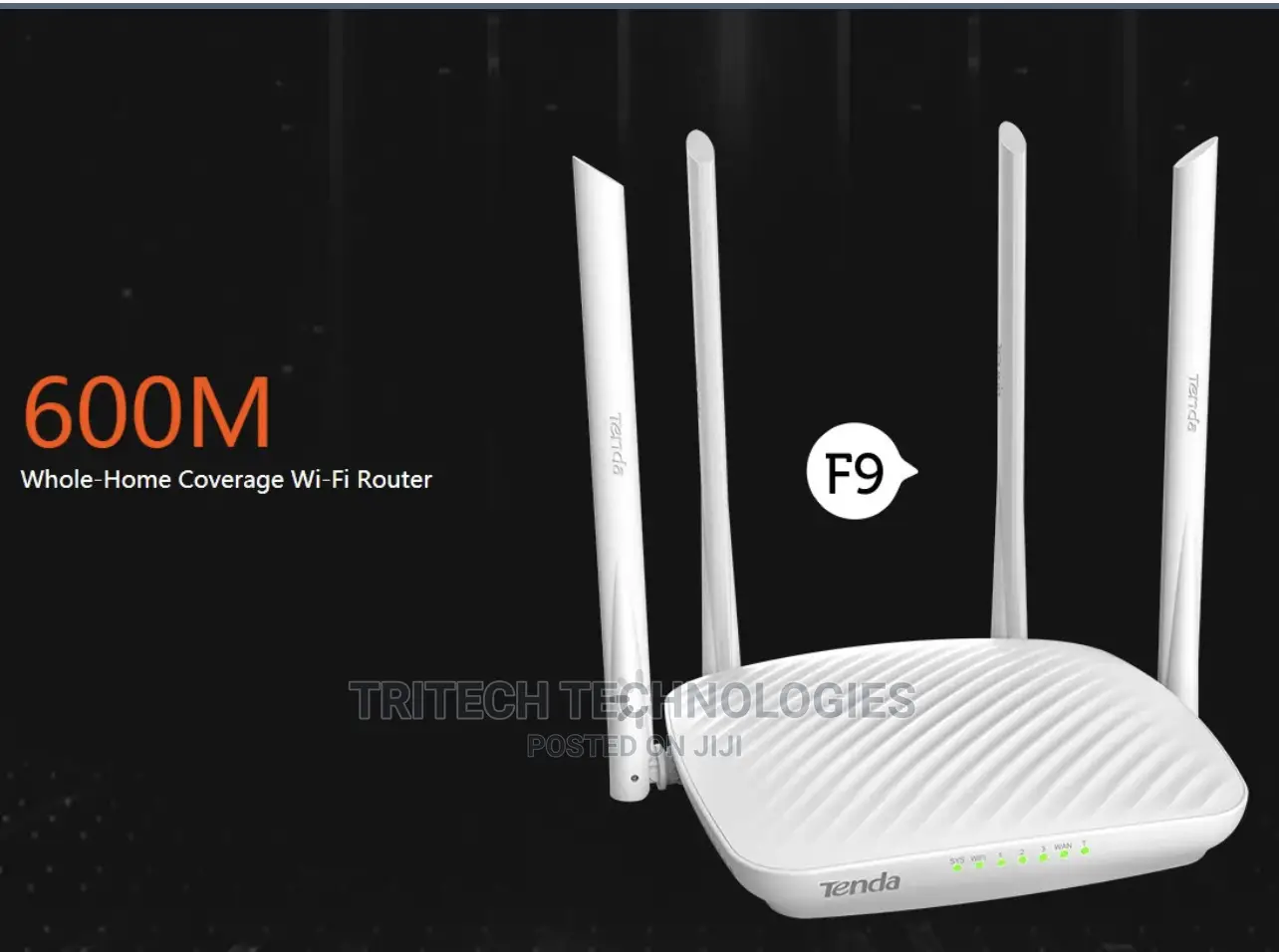 TENDA F9 600mbps High Speed Whole-Home Coverage Wifi Router