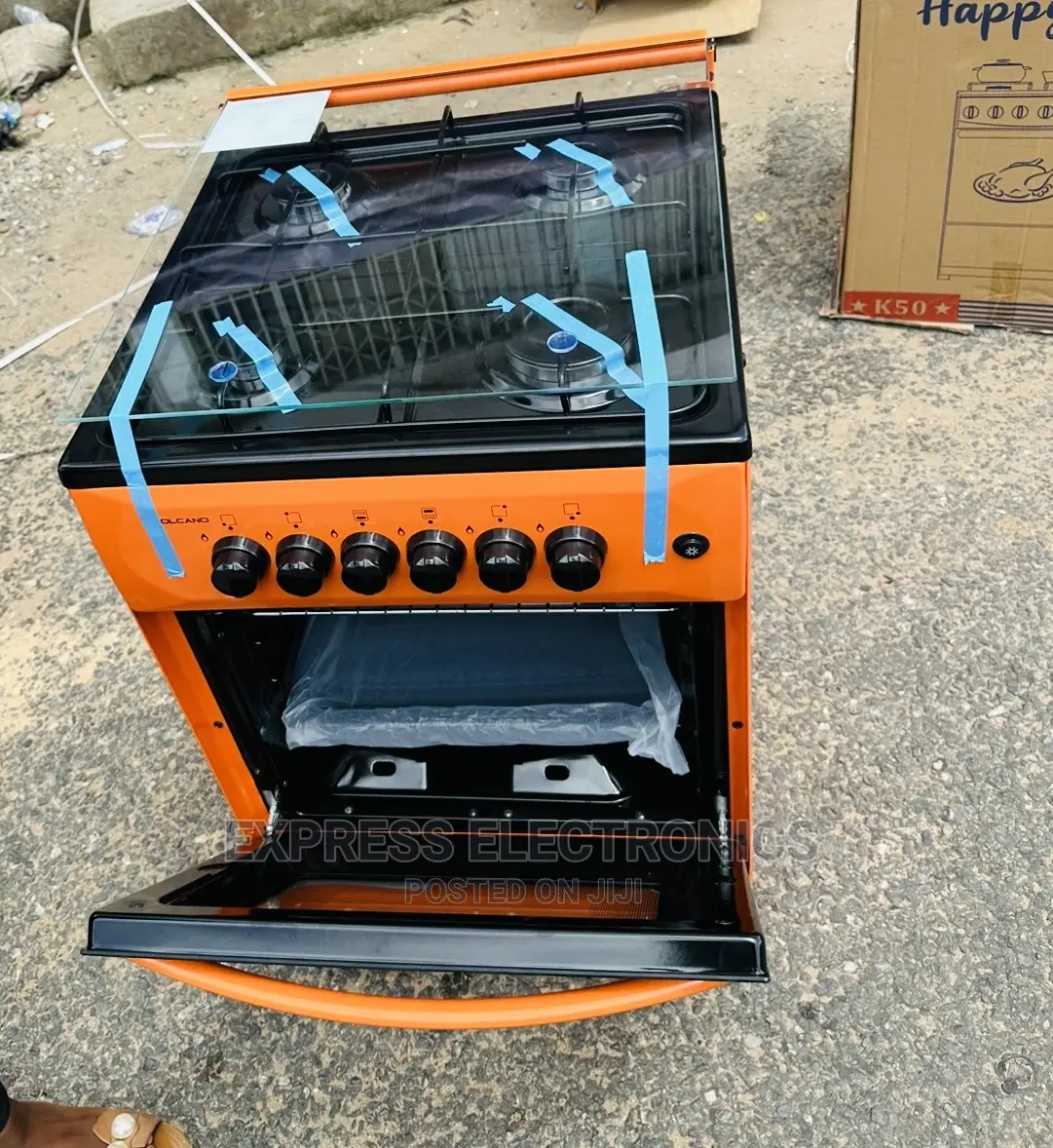 Orange  4burner Gas Cooker Oven 50/50