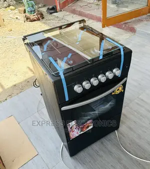 No.1 Quality Black 4burner Gas Cooker Oven 50/50
