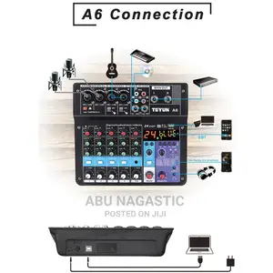 Portable 6 Channel Audio Mixture
