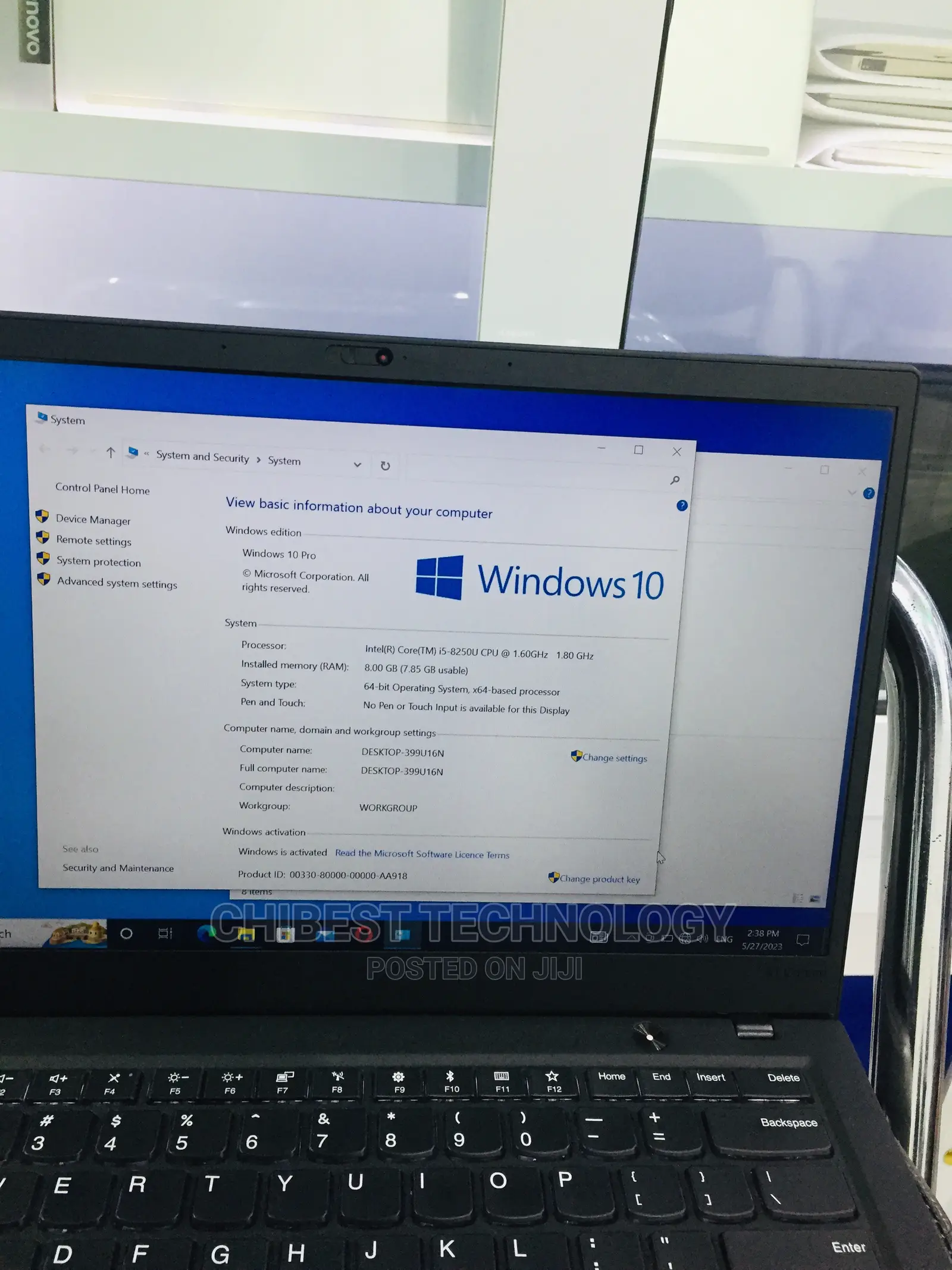 Laptop Lenovo ThinkPad X1 8GB Intel Core i5 SSD 256GB