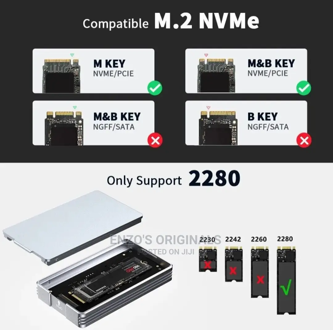 Thunderbolt 3 4 NVME SSD Enclosure or Case Ultra Speed