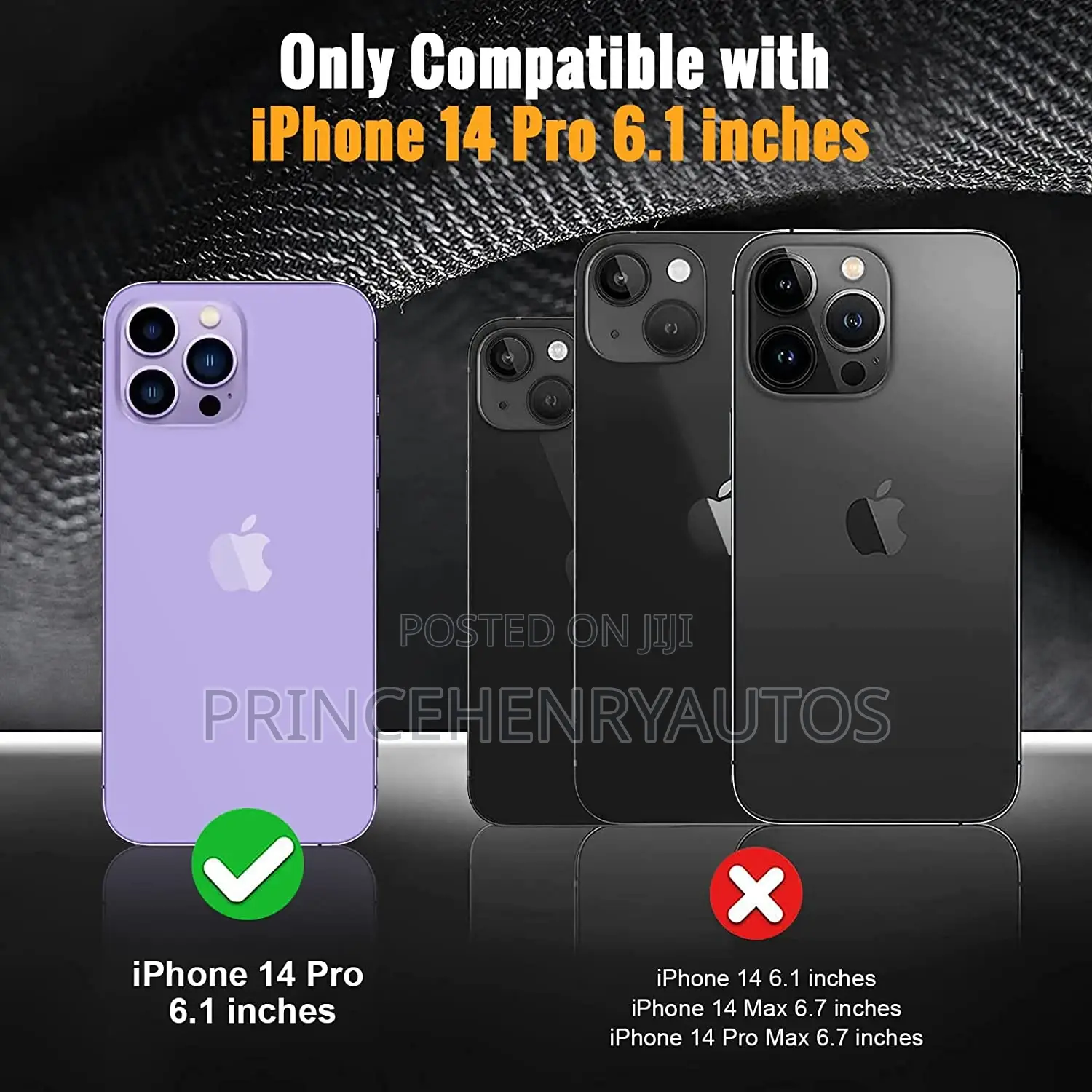Oterkin Shockproof Case for iPhone 14 Pro+ 2 Tempered Glass