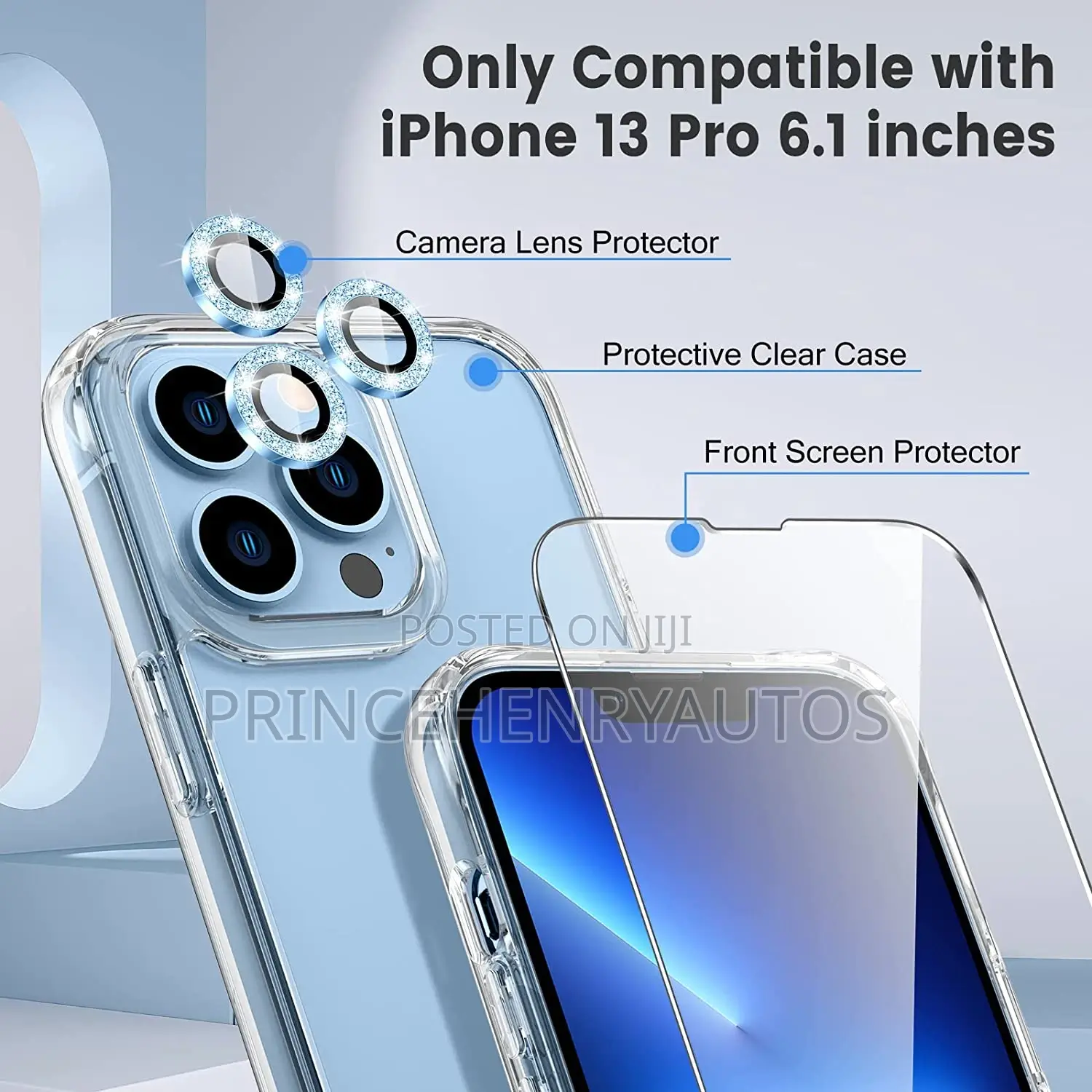 Maxdara 3 in 1 Bundle Accessories for iPhone 13 Pro