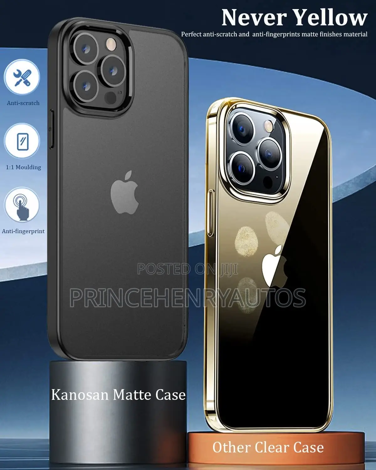 Kanosan 3in1 Bundle Accessories for iPhone 13 Pro Max.