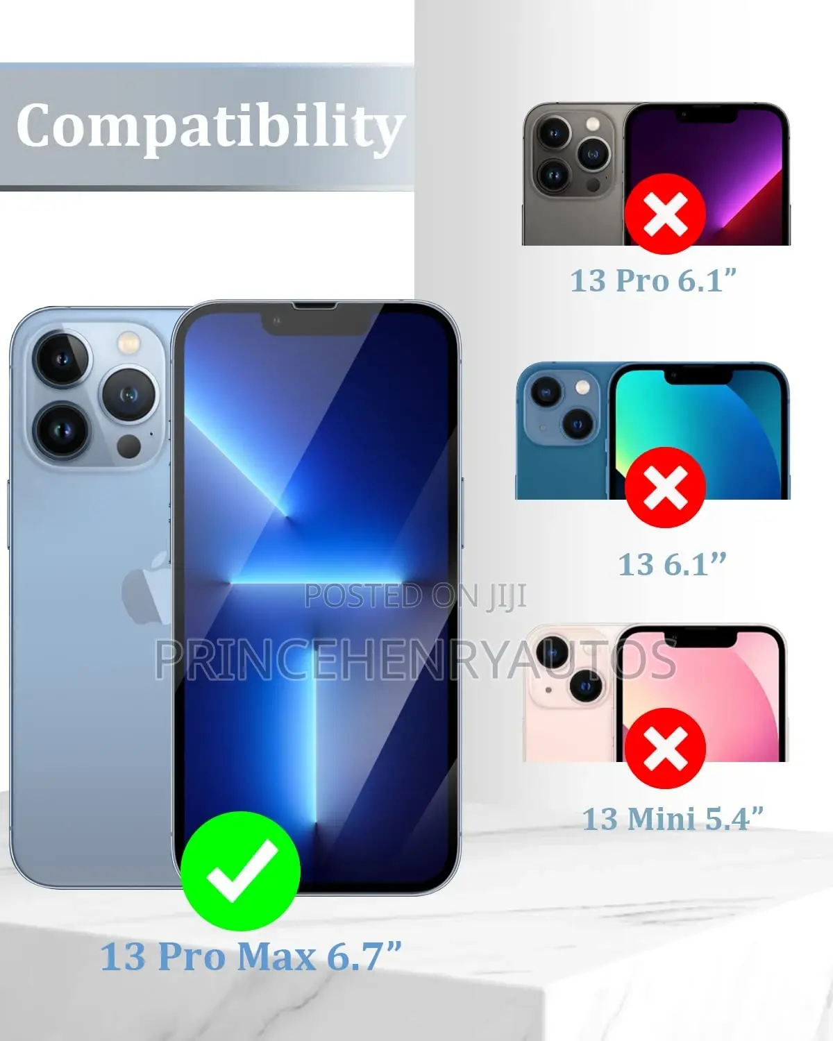 Kanosan 3in1 Bundle Accessories for iPhone 13 Pro Max.