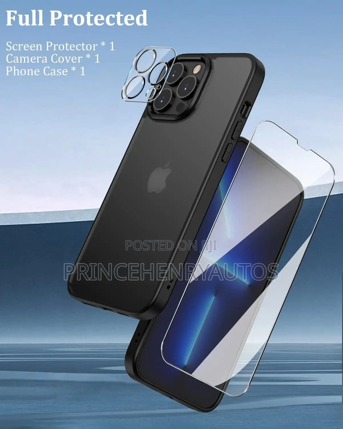 Kanosan 3in1 Bundle Accessories for iPhone 13 Pro Max.
