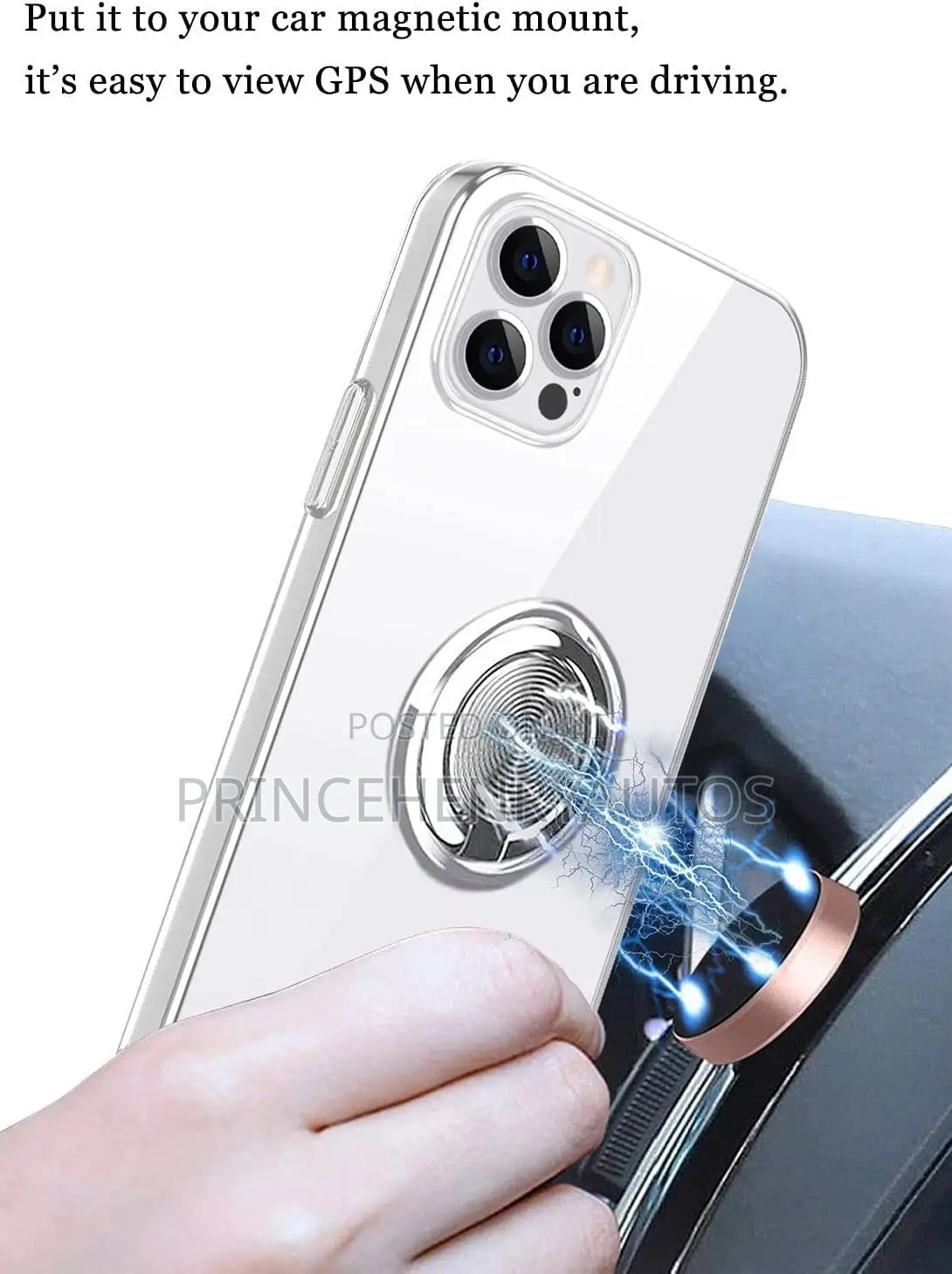 ZHIYIWU Shockproof+ Magnetic Ring Holder for iPhone 14 Pro