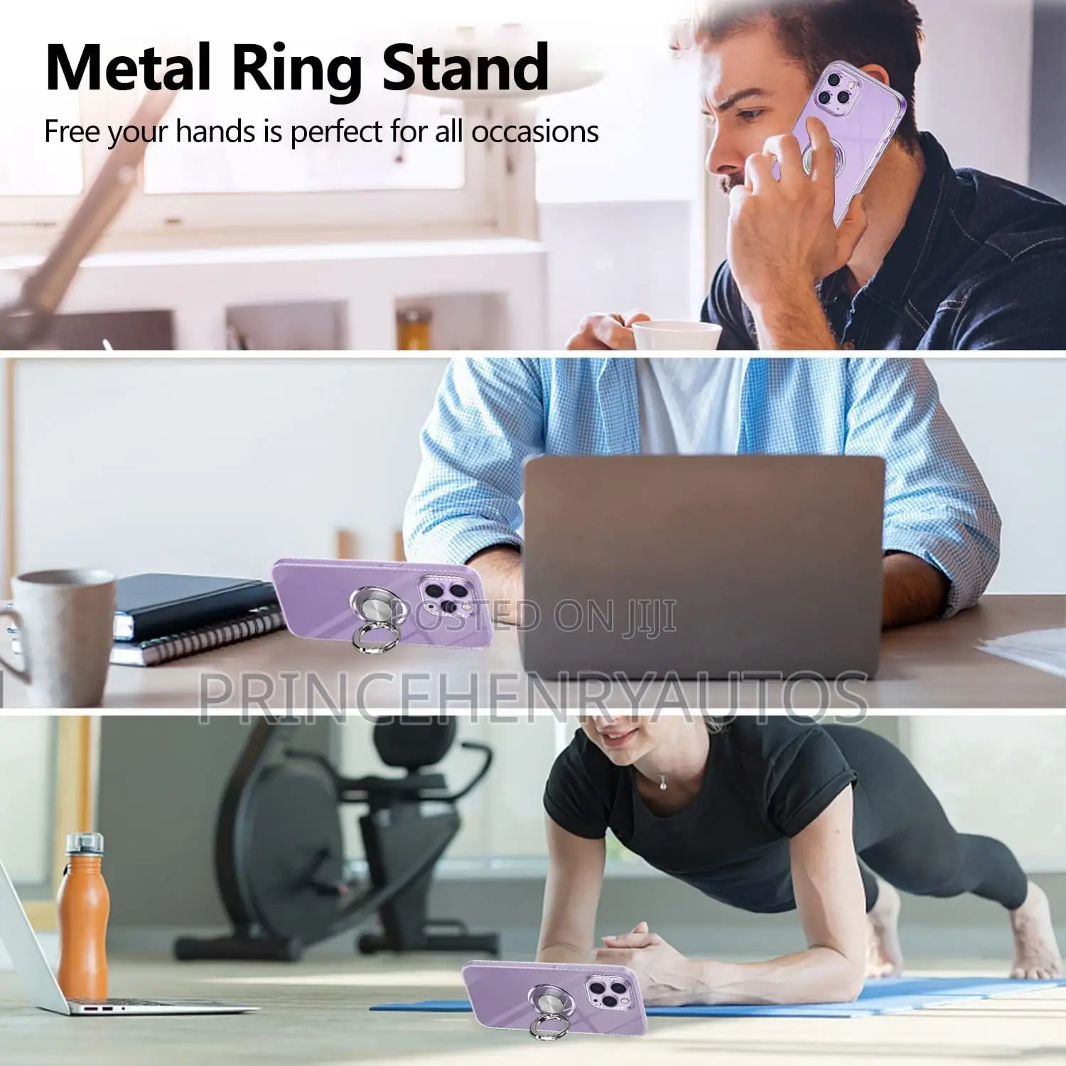 ZHIYIWU Shockproof+ Magnetic Ring Holder for iPhone 14 Pro
