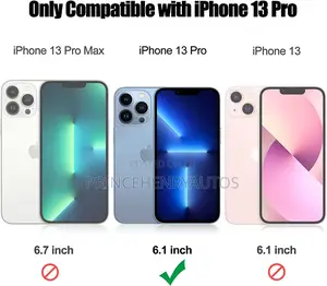 JAME Case With [2 Pack] Tempered-Glass for iPhone 13 Pro.