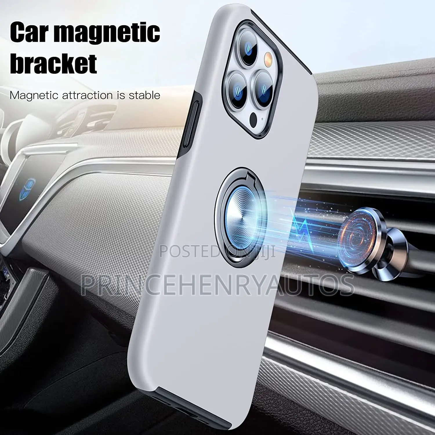JAME Case With [2 Pack] Tempered-Glass for iPhone 13 Pro.