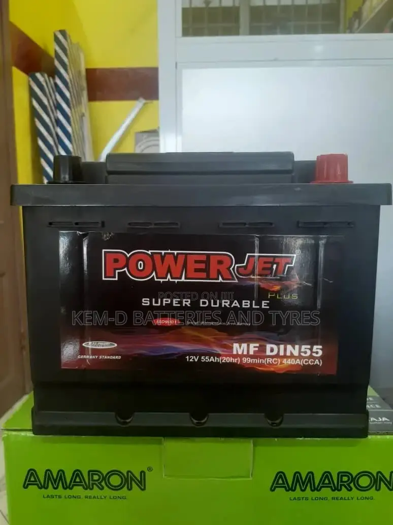 13 Plates Power Jet Battery - 55ah 12V Free Delivery