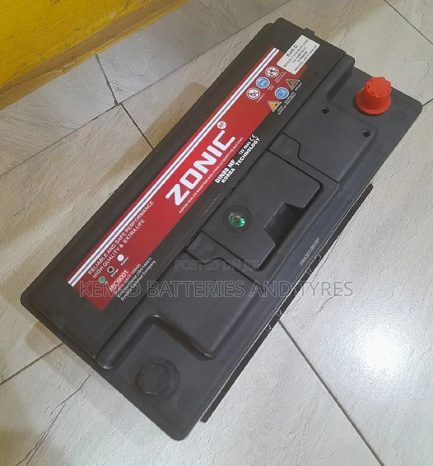 17 Plates Zonic Battery - 12V 88ah Long Flat Type