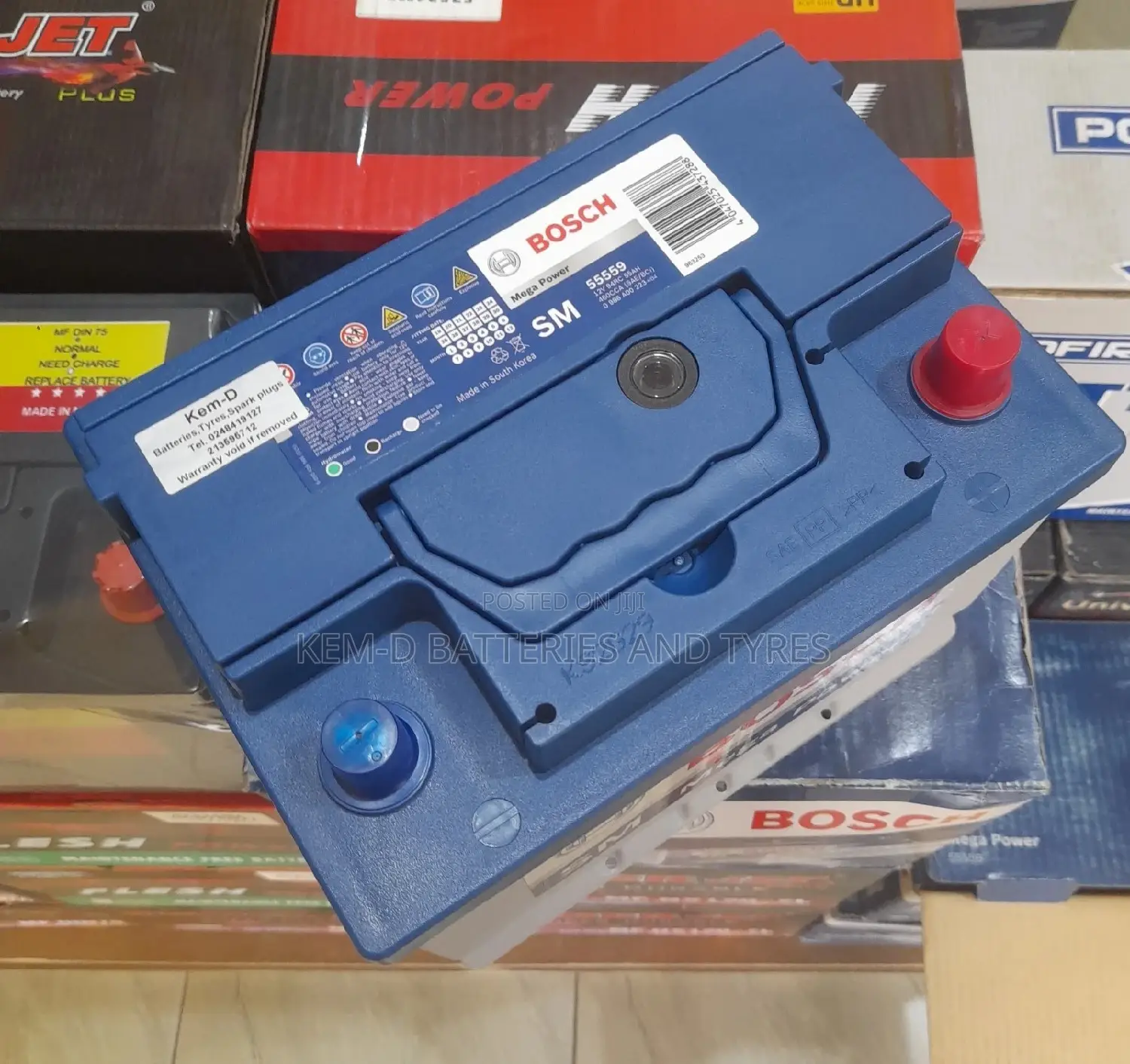 13 Plates Bosch 55ah - Original Bosch Batteries Dealer