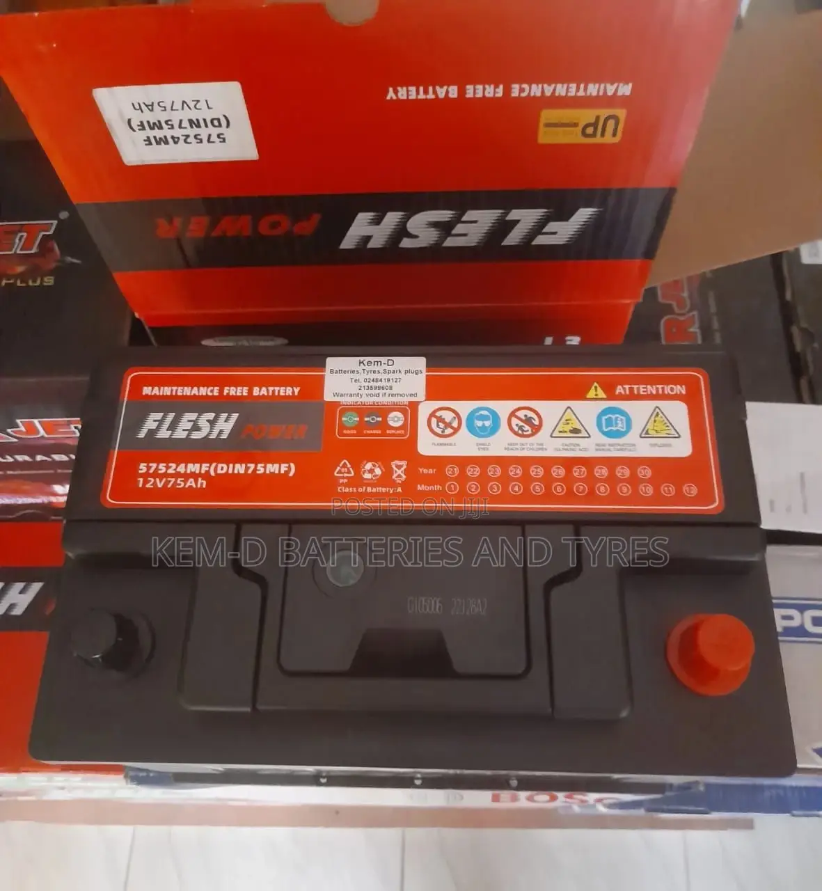 15 Plates Flesh Power - 75ah Batteries