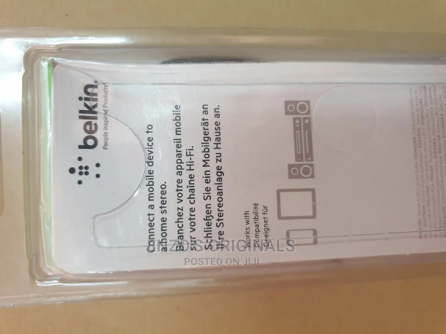 Stereo to Rca Aux or Phono Audio Cable Belkin Branded