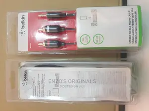 Stereo to Rca Aux or Phono Audio Cable Belkin Branded