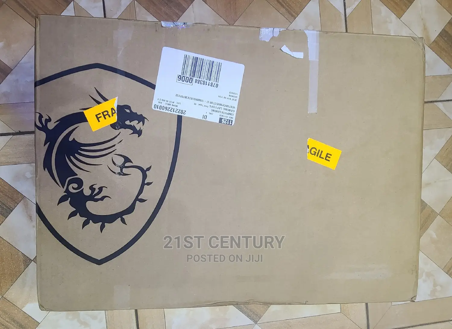 New Laptop MSI Vector GP66HX 12UGS 32GB Intel Core I7 SSD 1T