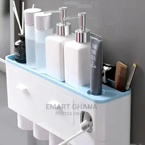 Magnetic Adsorption Inverted Toothbrush Holder Automatic