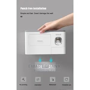 Magnetic Adsorption Inverted Toothbrush Holder Automatic