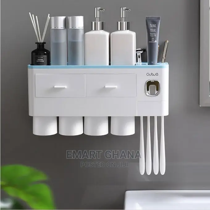 Magnetic Adsorption Inverted Toothbrush Holder Automatic