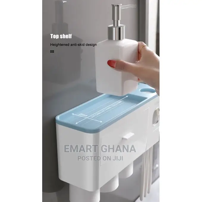 Magnetic Adsorption Inverted Toothbrush Holder Automatic