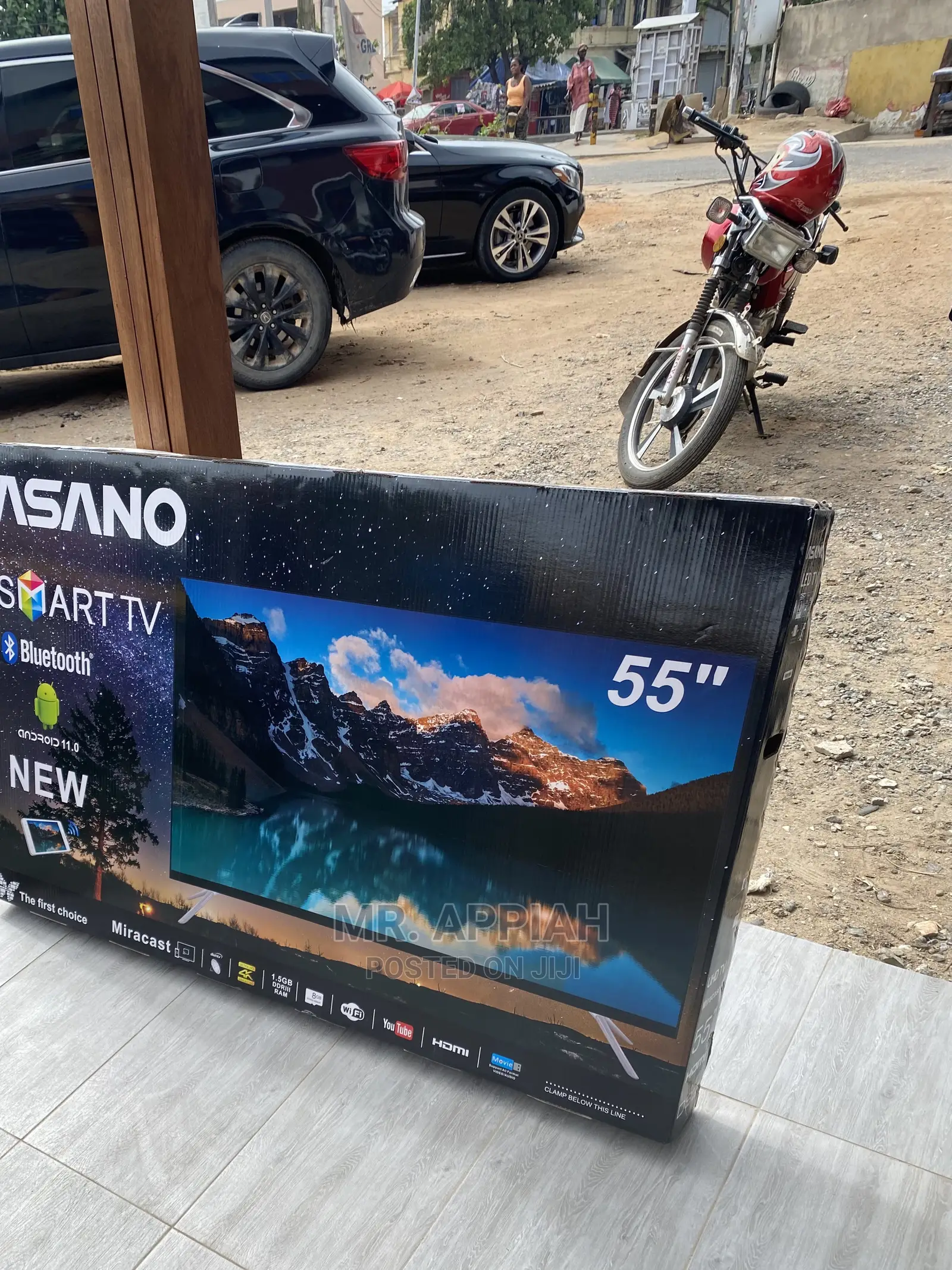 Quality Yet Affordable Asano 55” UHD Smart Tv +Bluetooth.