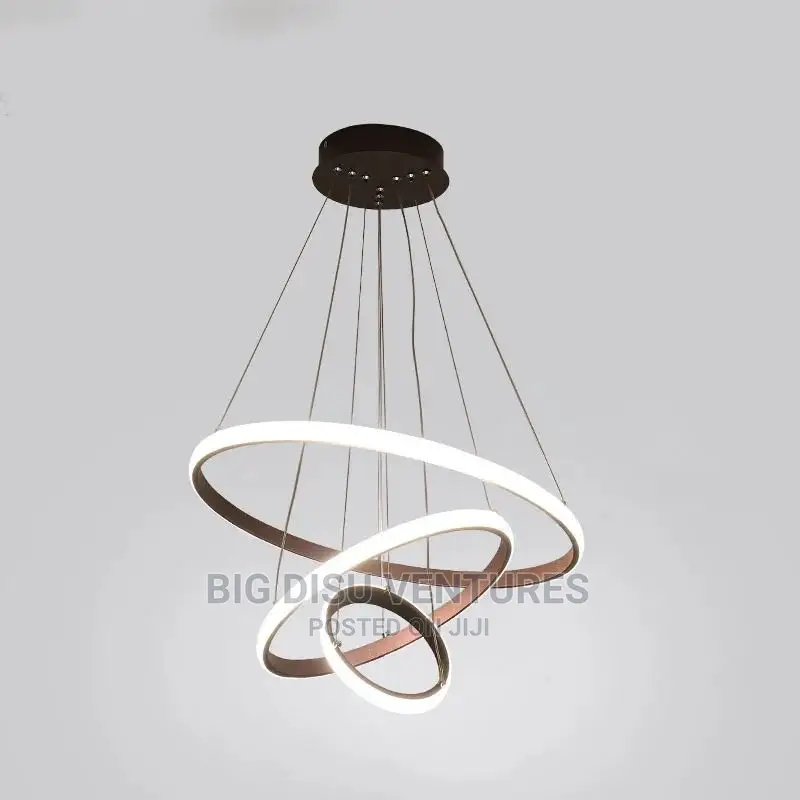 Chandelier Pendant With 3 Ring LED Light