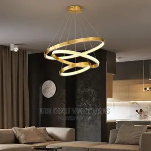Chandelier Pendant With 3 Ring LED Light