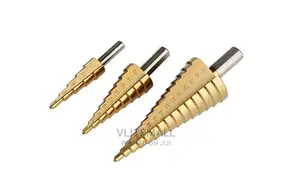 3 Piece Step Drill Set - Titanium Coated-Workzone