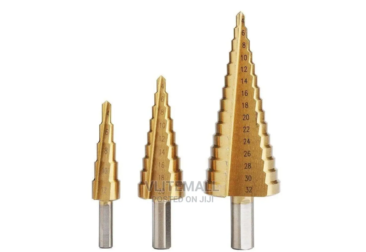 3 Piece Step Drill Set - Titanium Coated-Workzone