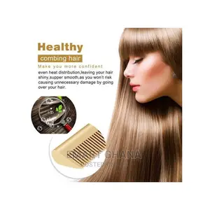 2in1 Hot Comb Hair Straightener Electric Comb Hair Curling A