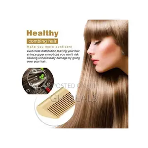 2in1 Hot Comb Hair Straightener Electric Comb Hair Curling A